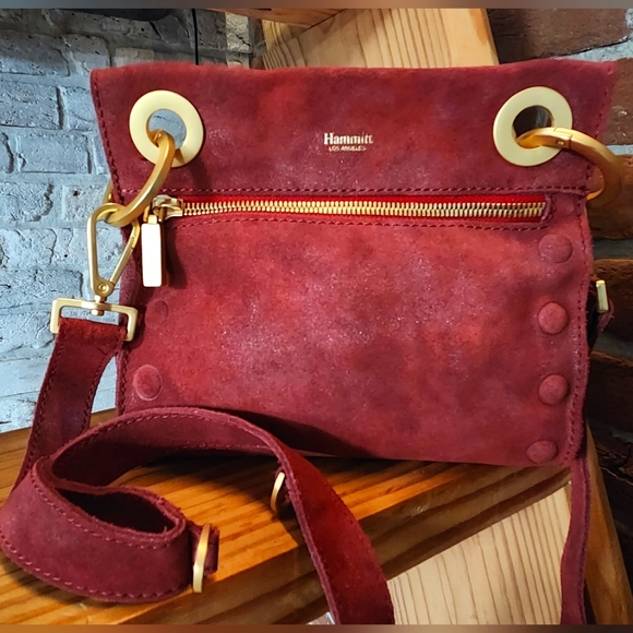 Hammitt Bags Hammitt Tony In Crimson Sparkle Suede Poshmark